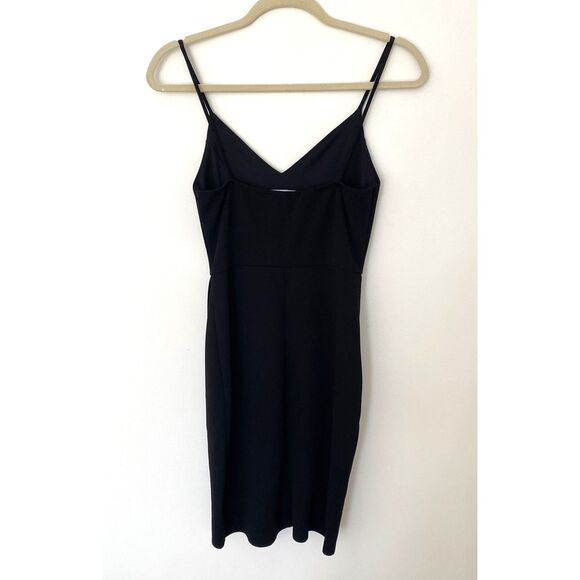 Lulus Black Bodycon Strappy Stretchy Polyester Dress Fitted Mini Night Out Sz M - Picture 11 of 12